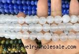 CAA3360 15 inches 10mm faceted round agate beads wholesale