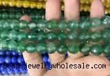 CAA3373 15 inches 10mm faceted round agate beads wholesale