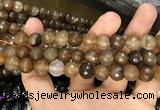 CAA3378 15 inches 10mm faceted round agate beads wholesale