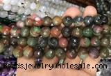 CAA3382 15 inches 10mm faceted round agate beads wholesale