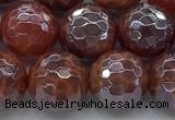 CAA3512 15.5 inches 12mm faceted round AB-color fire agate beads