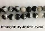 CAA3780 15.5 inches 20mm faceted round agate druzy geode beads