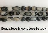 CAA3785 15.5 inches 10*14mm rice agate druzy geode beads