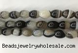 CAA3787 15.5 inches 13*18mm rice agate druzy geode beads