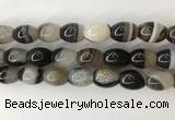 CAA3788 15.5 inches 15*20mm rice agate druzy geode beads