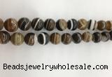 CAA3802 15.5 inches 12mm round line agate beads wholesale