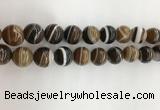 CAA3803 15.5 inches 14mm round line agate beads wholesale