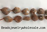 CAA3812 15.5 inches 20*25mm - 25*35mm nuggets rough agate beads