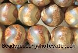 CAA3855 15 inches 8mm round tibetan agate beads wholesale