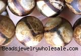 CAA3858 15 inches 8mm round tibetan agate beads wholesale