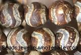 CAA3867 15 inches 8mm round tibetan agate beads wholesale