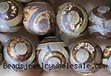 CAA3870 15 inches 8mm round tibetan agate beads wholesale