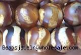 CAA3873 15 inches 8mm round tibetan agate beads wholesale