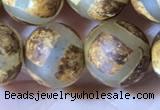 CAA3912 15 inches 10mm round tibetan agate beads wholesale