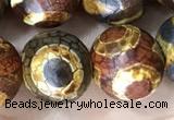 CAA3925 15 inches 12mm round tibetan agate beads wholesale