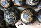 CAA3927 15 inches 12mm round tibetan agate beads wholesale