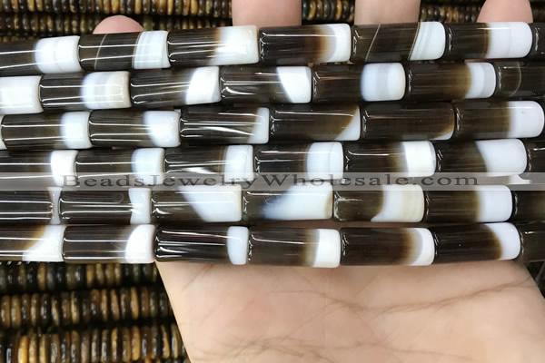 CAA3944 15.5 inches 8*20mm tube Madagascar agate beads wholesale