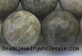 CAA3968 15.5 inches 20mm faceted round chrysanthemum agate beads