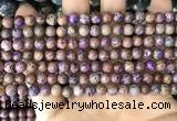 CAA4000 15.5 inches 4mm round purple crazy lace agate beads