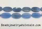 CAA4066 15.5 inches 30*50mm oval blue agate gemstone beads