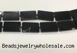 CAA4073 15.5 inches 30*50mm rectangle black agate gemstone beads