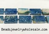 CAA4085 15.5 inches 25*40mm rectangle chrysanthemum agate beads