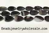 CAA4353 15.5 inches 22*30mm flat teardrop agate druzy geode beads