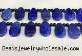 CAA4365 Top drilled 20*30mm freeform dragon veins agate beads