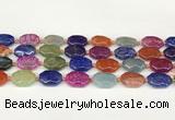 CAA4494 15.5 inches 13*18mm octagonal dragon veins agate beads