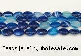 CAA4666 15.5 inches 13*18mm oval banded agate beads wholesale