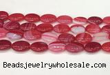 CAA4672 15.5 inches 15*20mm oval banded agate beads wholesale