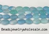 CAA4673 15.5 inches 15*20mm oval banded agate beads wholesale