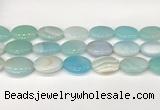 CAA4681 15.5 inches 18*25mm oval banded agate beads wholesale