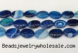 CAA4682 15.5 inches 18*25mm oval banded agate beads wholesale