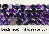 CAA4750 15.5 inches 16*16mm square banded agate beads wholesale