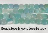 CAA4753 15.5 inches 16*16mm square banded agate beads wholesale