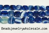 CAA4762 15.5 inches 18*18mm square banded agate beads wholesale