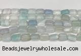 CAA4793 15.5 inches 10*14mm rectangle banded agate beads wholesale