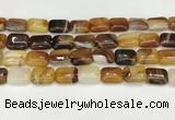 CAA4797 15.5 inches 12*16mm rectangle banded agate beads wholesale