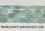 CAA4801 15.5 inches 12*16mm rectangle banded agate beads wholesale