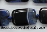 CAA481 15.5 inches 20*30mm rectangle agate druzy geode beads