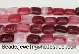 CAA4816 15.5 inches 15*20mm rectangle banded agate beads wholesale