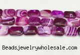 CAA4823 15.5 inches 18*25mm rectangle banded agate beads wholesale