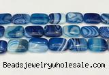 CAA4826 15.5 inches 18*25mm rectangle banded agate beads wholesale