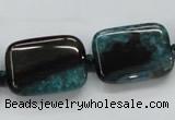 CAA485 15.5 inches 18*25mm rectangle agate druzy geode beads