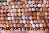 CAA4855 15.5 inches 6mm faceted round botswana agate beads