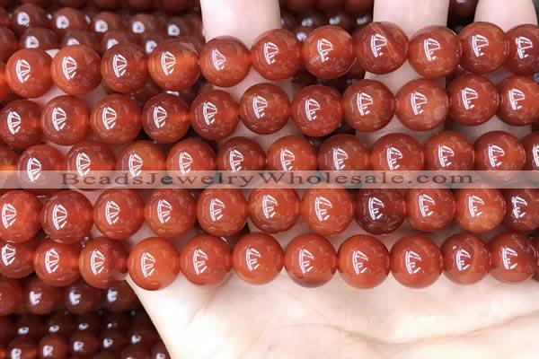 CAA4949 15.5 inches 10mm round red agate beads wholesale