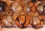 CAA5056 15.5 inches 8mm round dragon veins agate beads wholesale