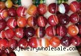 CAA5211 15.5 inches 16mm faceted round banded agate beads