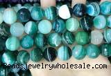 CAA5246 15.5 inches 16mm faceted round banded agate beads